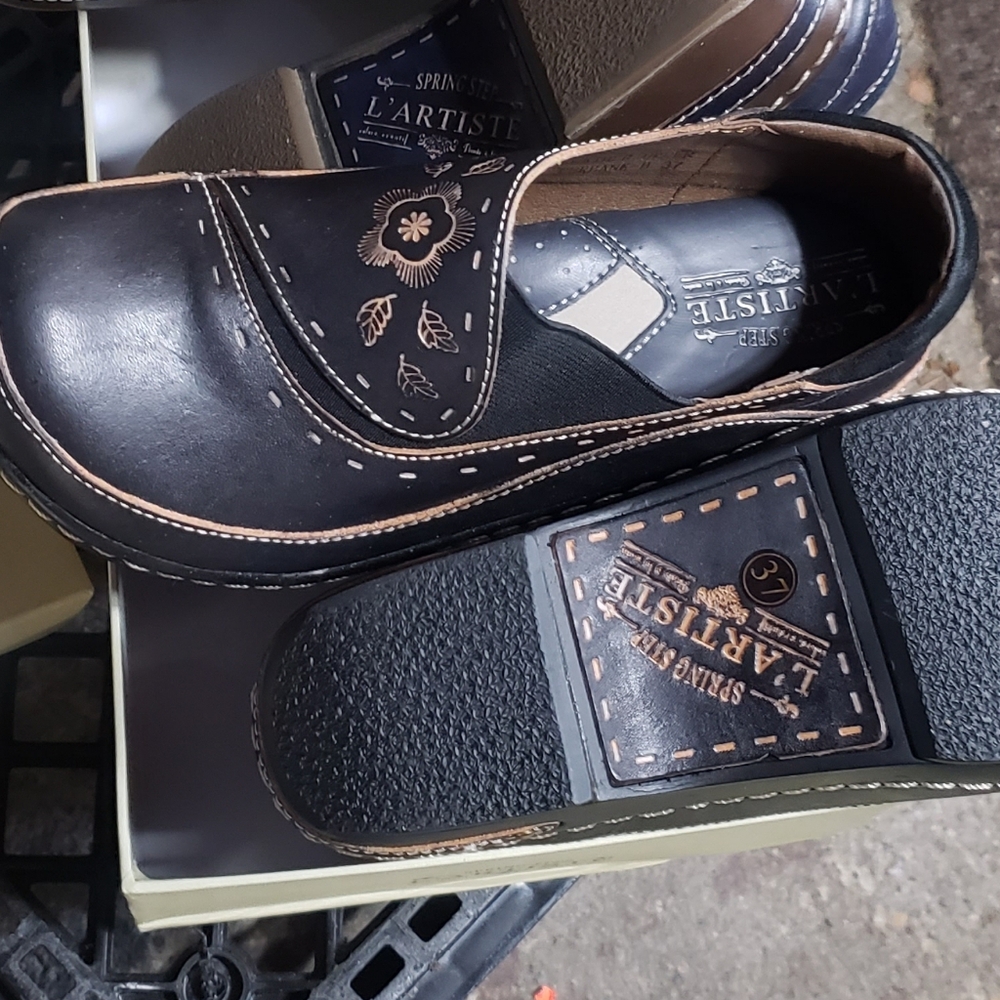 Spring Step L'Artiste Black Burbank Shoes